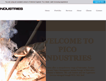 Tablet Screenshot of picoindustries.com